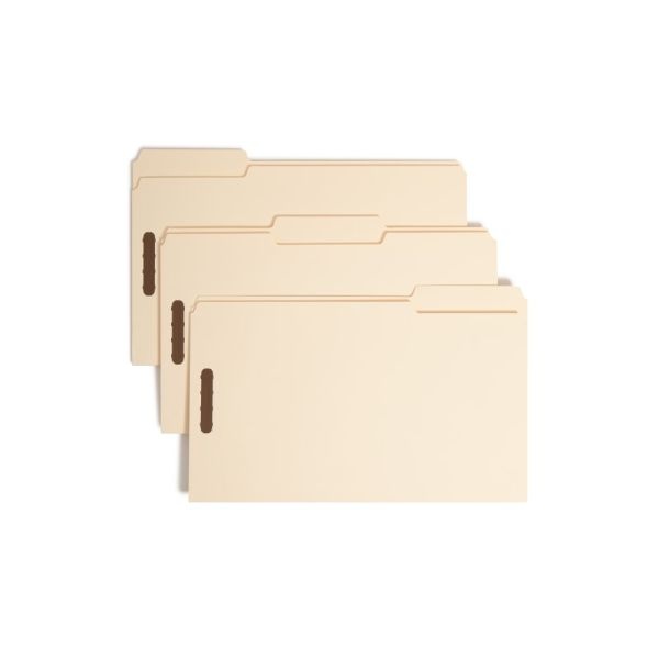 Smead Heavyweight Manila Fastener Folders, Legal Size, Pack Of 50