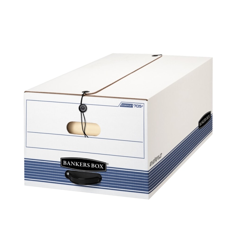 Bankers Box Stor/File Standard-Duty Storage Boxes with Locking Lift-Off Lids and Built-In Handles