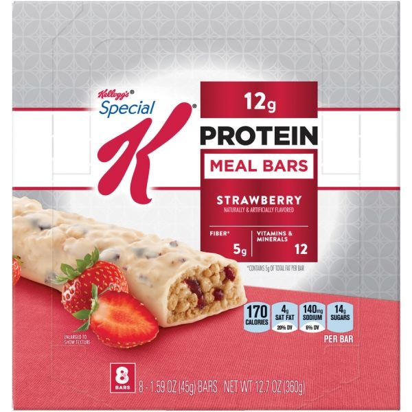 Kellogg's Special K Protein Meal Bar, Strawberry, 1.59Oz, 8/Box