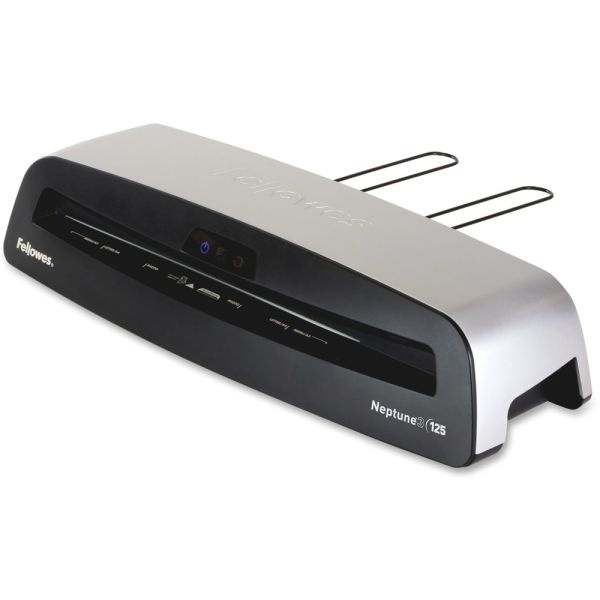 Fellowes Neptune3 Thermal 125 12.5" Laminator With Combo Kit, 12.5" Wide, Black/Silver