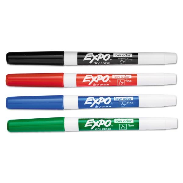 Expo 10pk Dry Erase Markers Fine Tip Multicolored