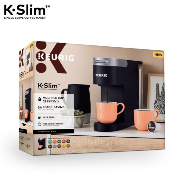 Keurig K-Slim Single-Serve Coffee Maker, Black