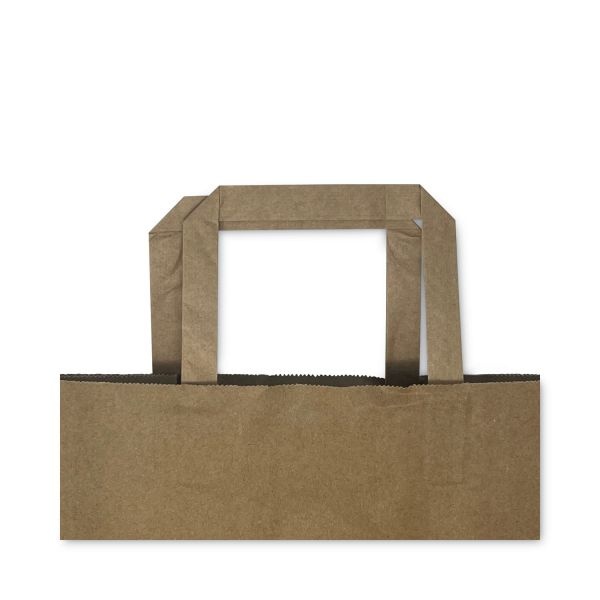 Prime Time Packaging Kraft Paper Bags, 1/6Th Bbl 12 X 7 X 17, Natural, 300/Bundle