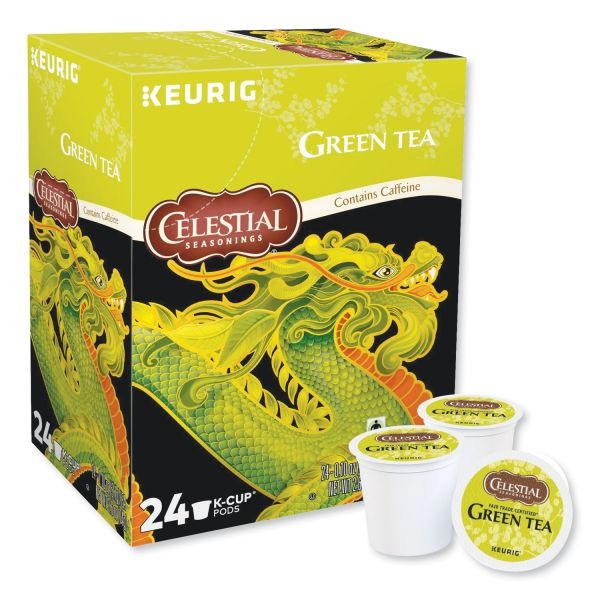 Celestial Seasonings Natural Antioxidant Green Tea Single-Serve K-Cups, 0.40 Oz, Box Of 96