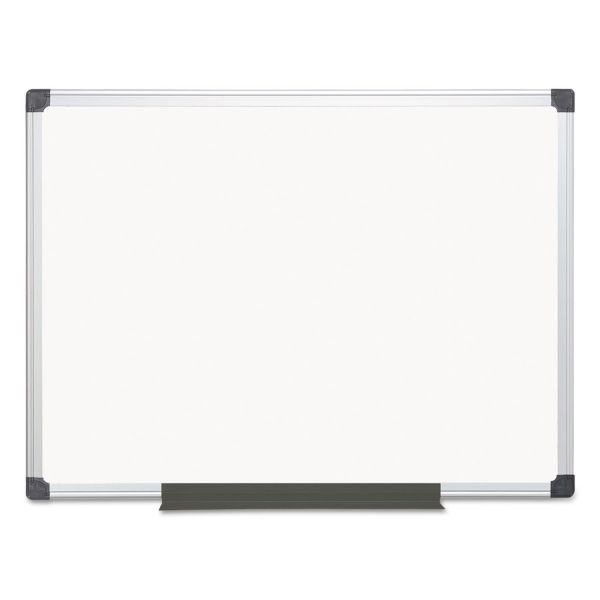 Mastervision Value Melamine Dry Erase Board, 36 X 48, White Surface, Silver Aluminum Frame
