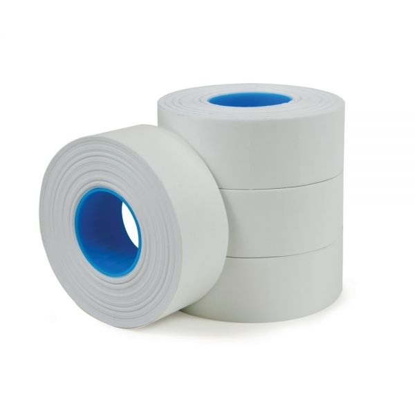 1-Line Price-Marking Labels, White, 1,200 Labels Per Roll, Pack Of 4 Rolls