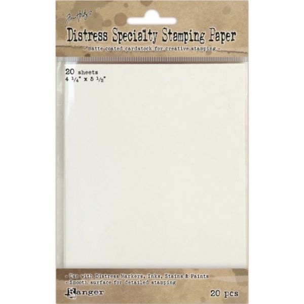 Distress Specialty Stamping Paper 4.25"X5.5" 20 Sheets