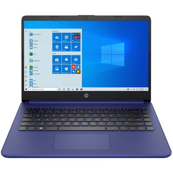 Hp 14-Dq0000 14-Dq0050nr 14" Touchscreen Notebook - Hd - 1366 X 768 - Intel Celeron N4020 Dual-Core (2 Core) 1.10 Ghz - 4 Gb Total Ram - 64 Gb Flash Memory - Indigo Blue