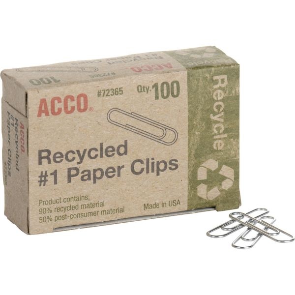 Acco Recycled #1 Paper Clips