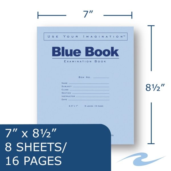 Roaring Spring Blue Book 8-Sheet Exam Booklet