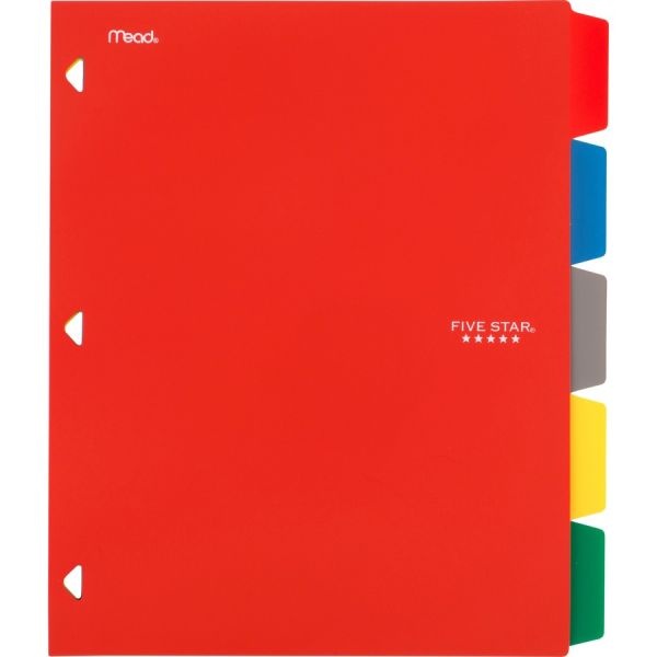 Five Star Multicolor Index Dividers