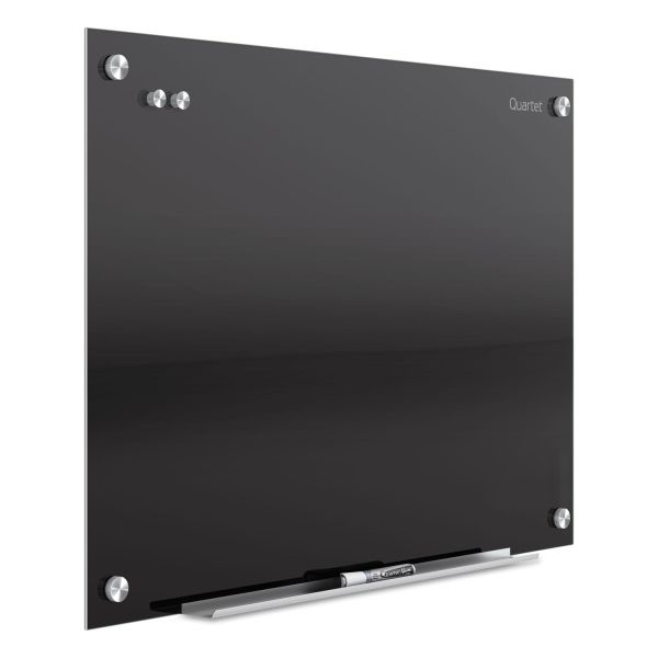 Quartet Infinity Glass Marker Board, 36 X 24, Black Surface