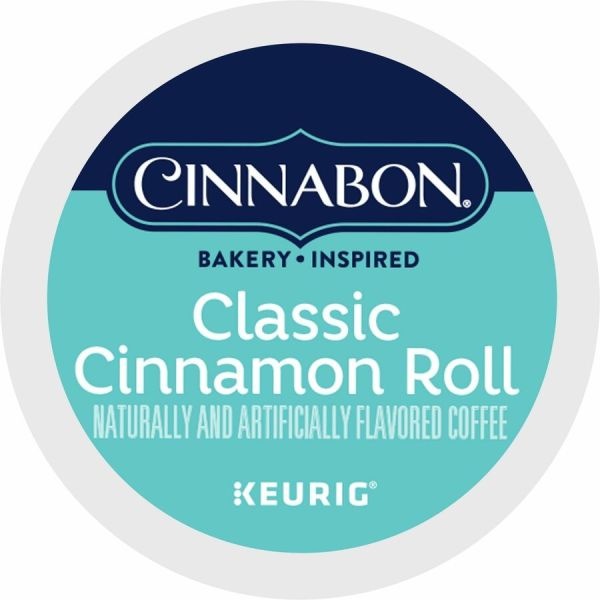 Cinnabon Coffee K-Cups, Classic Cinnamon Roll, Light Roast, 24 K-Cups