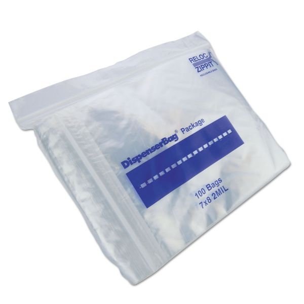 Duro Bag Plastic Zipper Bags, 2 Mil, 7" X 8", Clear, 1,000/Box