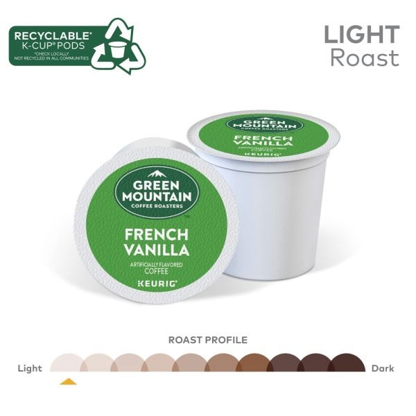 Green Mountain Coffee K-Cups, French Vanilla, Light Roast, 24 K-Cups