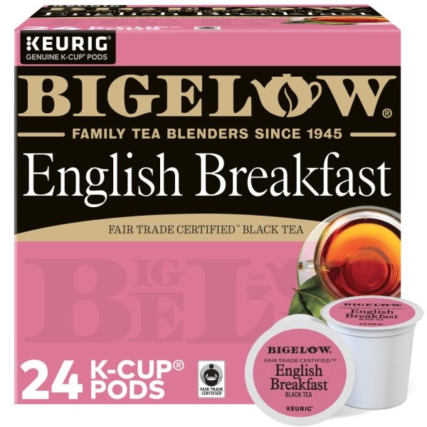 Bigelow English Breakfast Tea Single-Serve K-Cups, Box Of 24