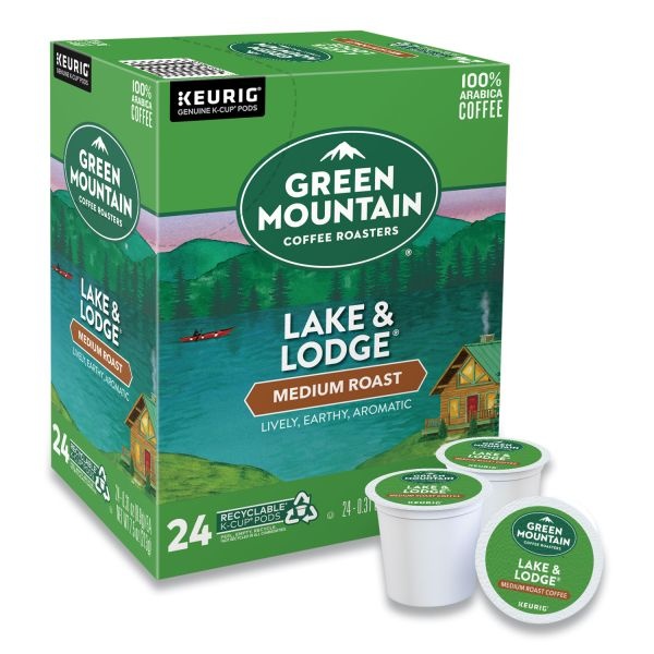 Green Mountain Coffee K-Cups, Lake & Lodge, Medium Roast, 24 K-Cups