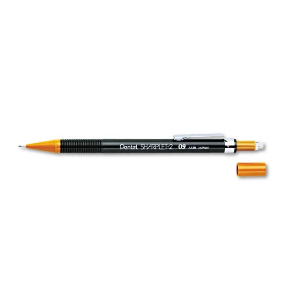 Pentel Sharplet-2 Mechanical Pencil, 0.9 Mm, Hb (#2), Black Lead, Brown Barrel