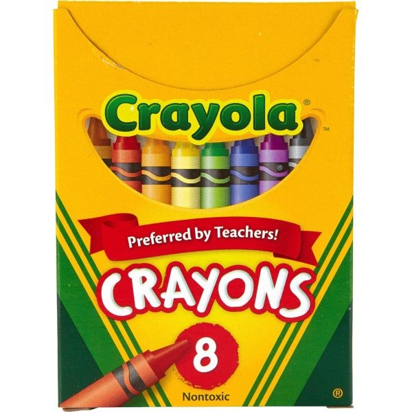 Prang® Crayons Made with Soy, 100 Each of 8 Colors, 800/Carton