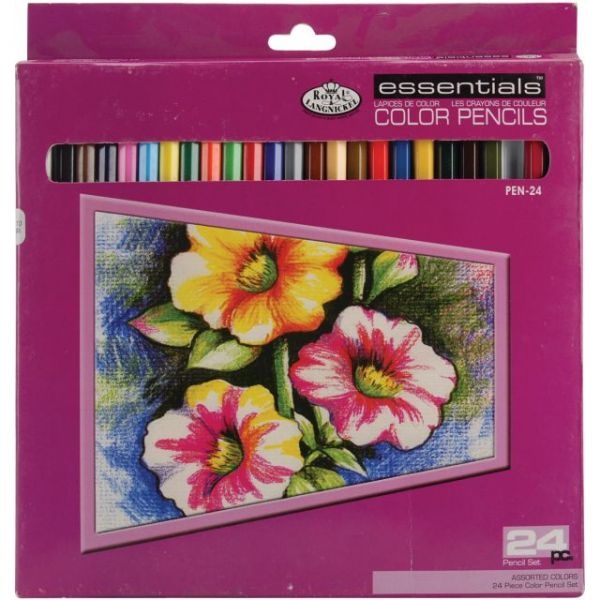 Prang Colored Pencils, Assorted Colors, Set of 24 