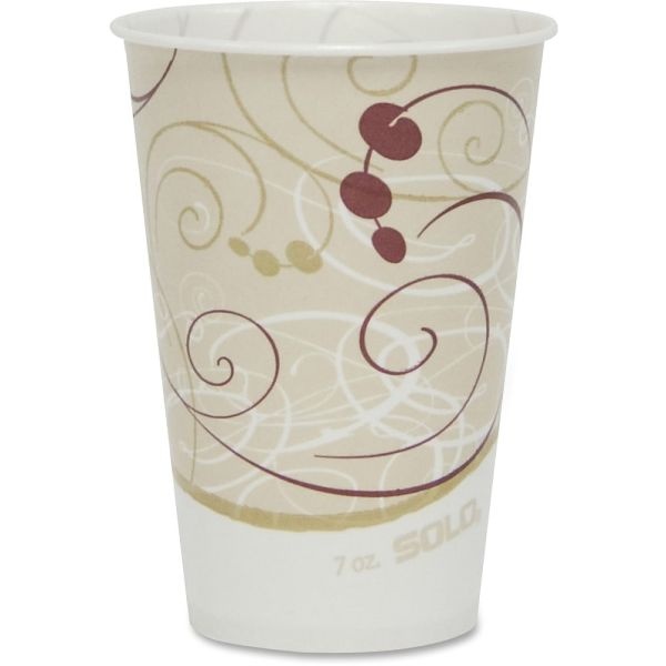 Solo 7 Oz Waxed Paper Cold Cups