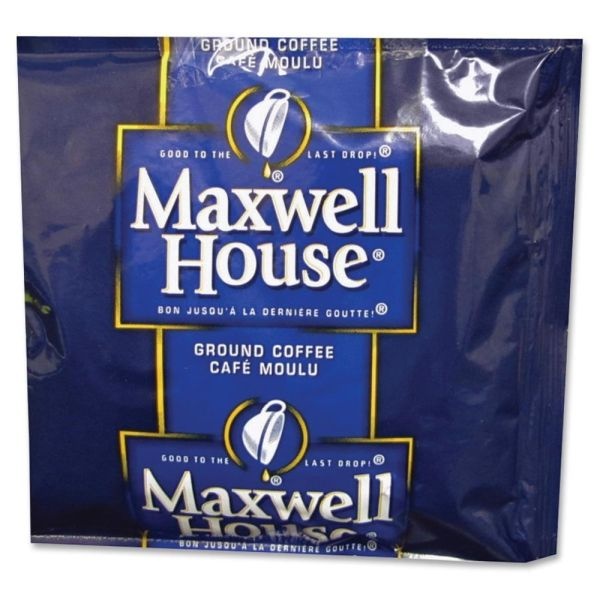 Maxwell House Coffee, Regular Ground, Medium Roast, Packs Make 6 Cups, 42/Carton