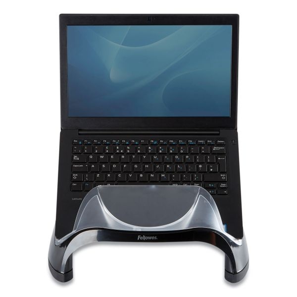 Fellowes Smart Suites Laptop Riser With Usb, 13.13" X 10.63" X 7.5", Black/Clear