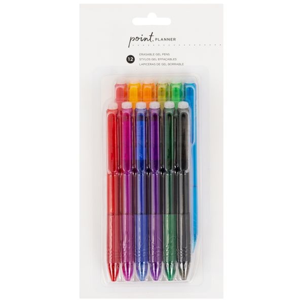 Pilot FriXion Clicker Erasable Gel Pen, Retractable, Fine 0.7 mm, Assorted Ink and Barrel Colors, 8/