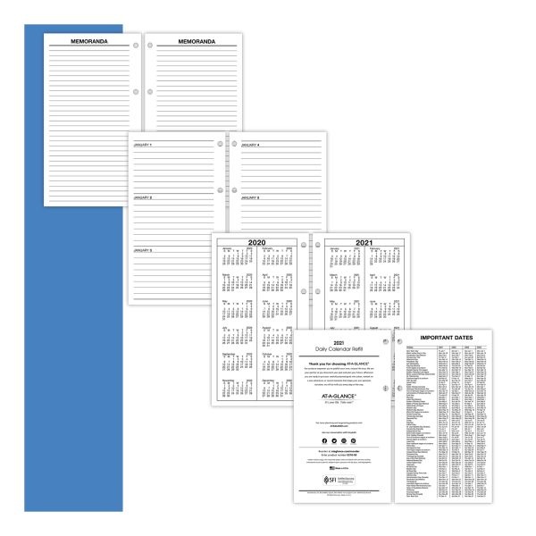 At-A-Glance Large Desk Calendar Refill, 4.5 X 8, White Sheets, 12-Month (Jan To Dec): 2024