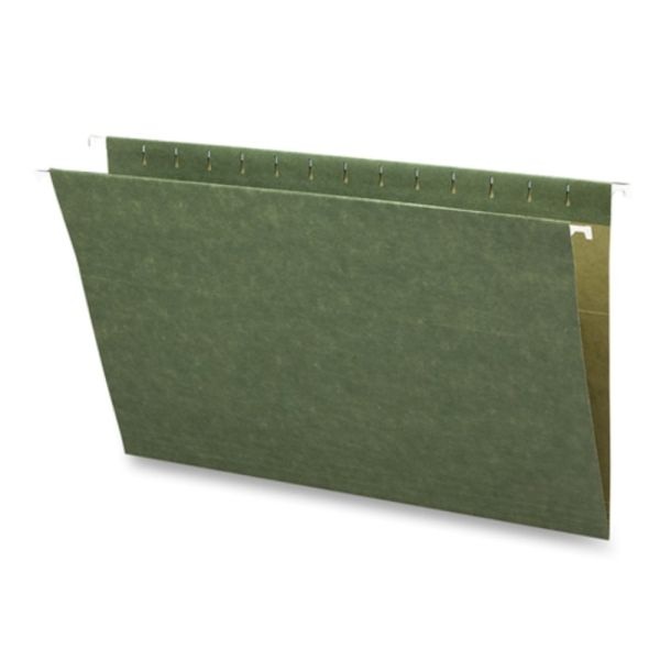 Business Source Standard Hanging File Folders, Legal Size, Green, Box Of 25 Folders