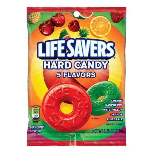 Life Savers Hard Candy, 5 Flavors, 6.25 Oz Bag