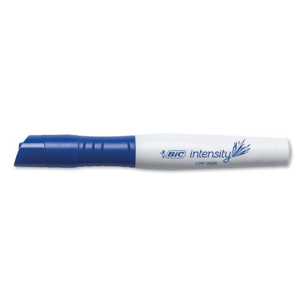 Bic Great Erase Grip Chisel Tip Dry Erase Marker, Blue, Dozen