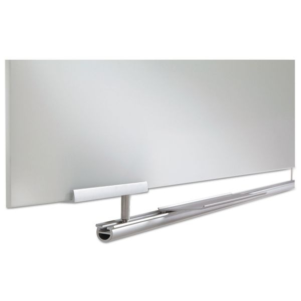 Iceberg Clarity Glass Dry Erase Board With Aluminum Trim, 72 X 36, White Surface