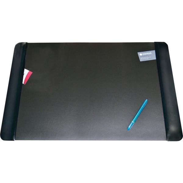 Artistic Executive Desk Pad With Antimicrobial Protection, 36"L X 20"W, Black