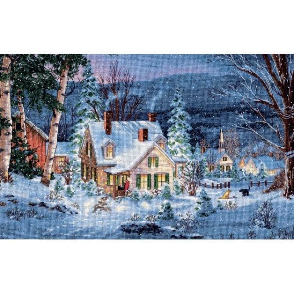 Gold Collection Winter's Hush Counted Cross Stitch Kit