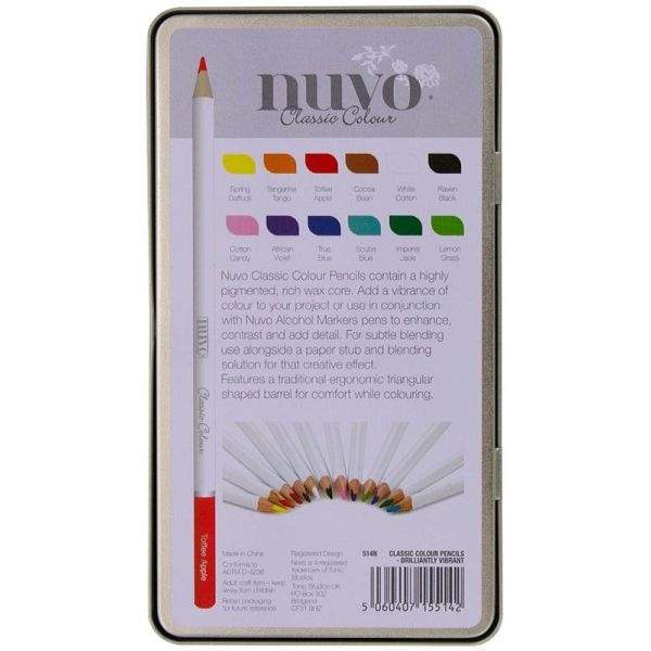 Nuvo Classic Color Pencils 12/Pkg