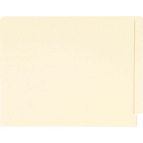 Smead End Tab Folders With Antimicrobial Product Protection, Straight Tabs, Letter Size, 0.75" Expansion, Manila, 100/Box