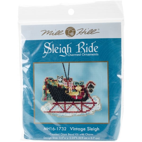 Vintage Sleigh Counted Cross Stitch Kit
