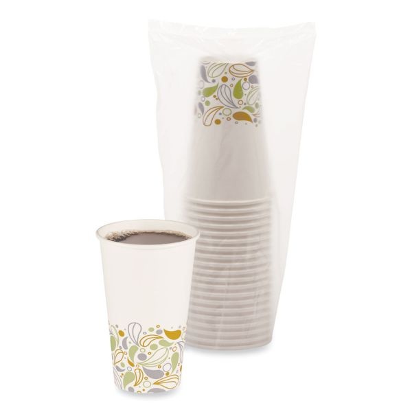 Boardwalk Deerfield Printed Paper Hot Cups, 16 Oz, 50 Cups/Sleeve, 20 Sleeves/Carton