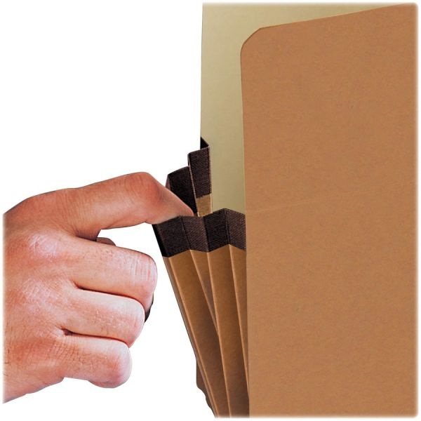 Smead Redrope Drop Front File Pockets, 1.75" Expansion, Legal Size, Redrope, 25/Box