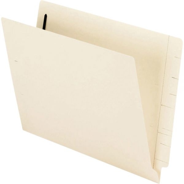 Pendaflex Smartshield End Tab Fastener Folders, 1 Fastener, Letter Size, Manila Exterior, 50/Box
