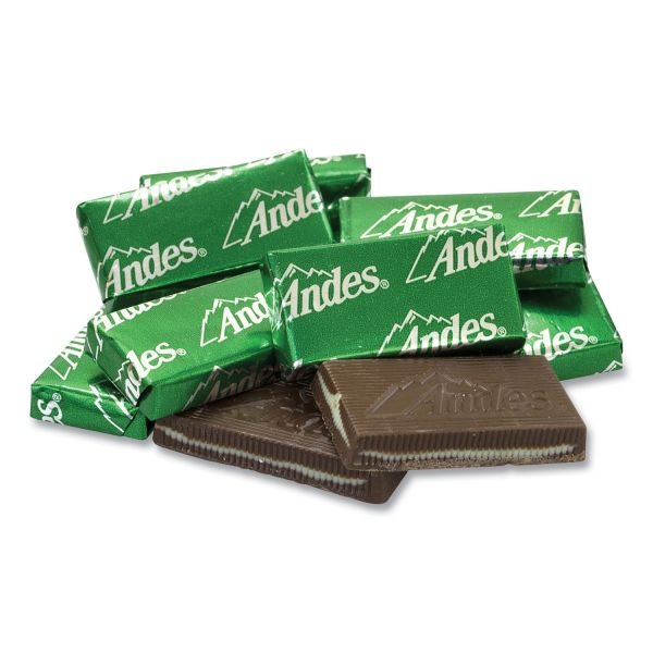 Andes Creme De Menthe Chocolate Mint Thins, 240 Pieces/40 Oz Tub, 1 Tub/Carton