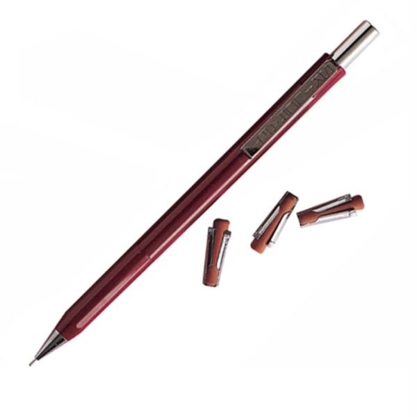 Skilcraft Push-Action Mechanical Pencils, 0.5 Mm, Burgundy Barrel, Pack Of 12 (Abilityone 7520-00-590-1878)