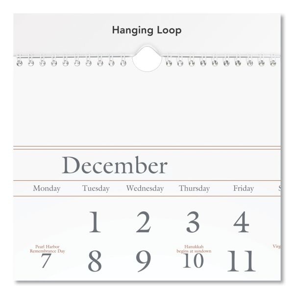 At-A-Glance Three-Month Reference Wall Calendar, 12 X 27, White Sheets, 15-Month (Dec To Feb): 2023 To 2025