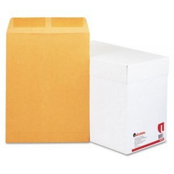 Universal Catalog Envelope, 28 Lb Bond Weight Kraft, #13 1/2, Square Flap, Gummed Closure, 10 X 13, Brown Kraft, 250/Box