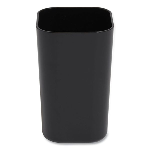 Tru Red Plastic Pencil Cup, 2.61 X 2.61 X 4.3, Black