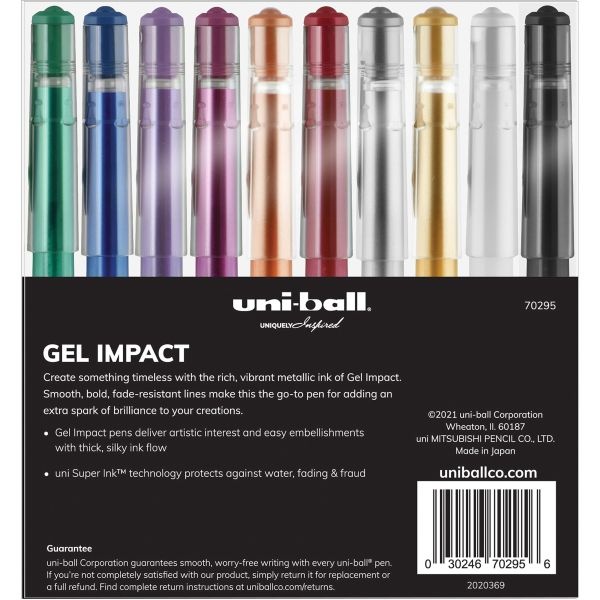 Uniball Gel Impact Metallic Ink Pen