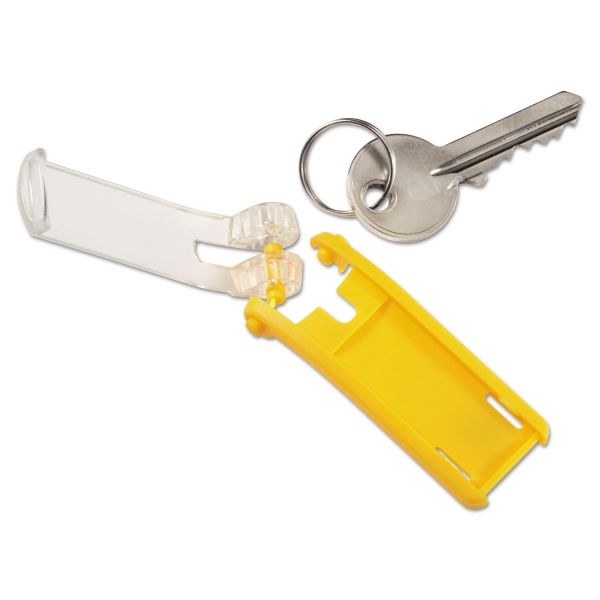 Durable Key Tags For Locking Key Cabinets, Plastic, 1 1/8 X 2 3/4, Assorted, 24/Pack