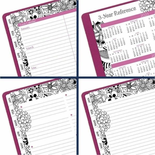 Cambridge® Floradoodle Weekly/Monthly Professional Planner, Adult