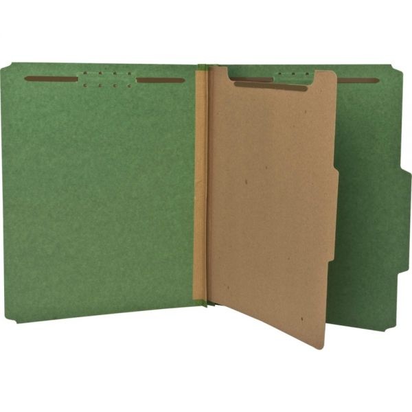 Nature Saver Green 1-Divider Classification Folders